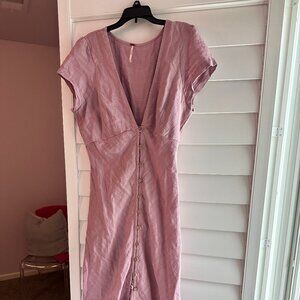 Free People Midi Dress in Lilac